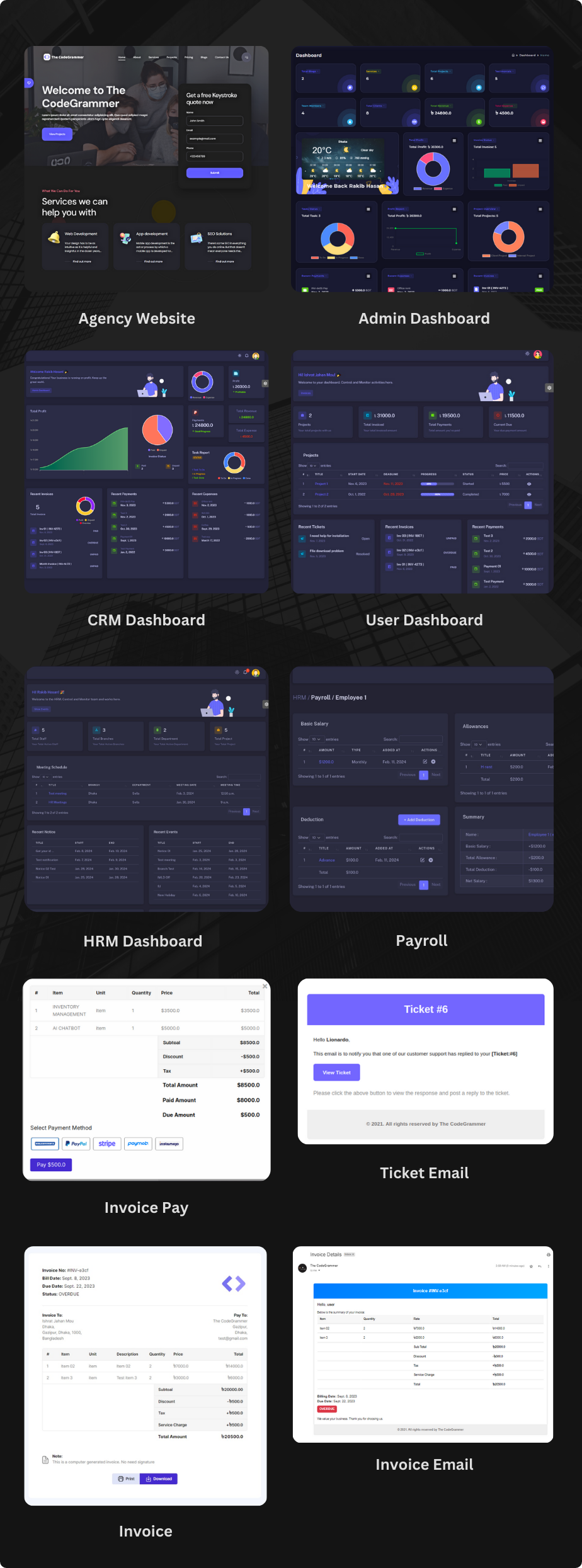 TCG CRM - Django CRM & HRM Script With Agency Website